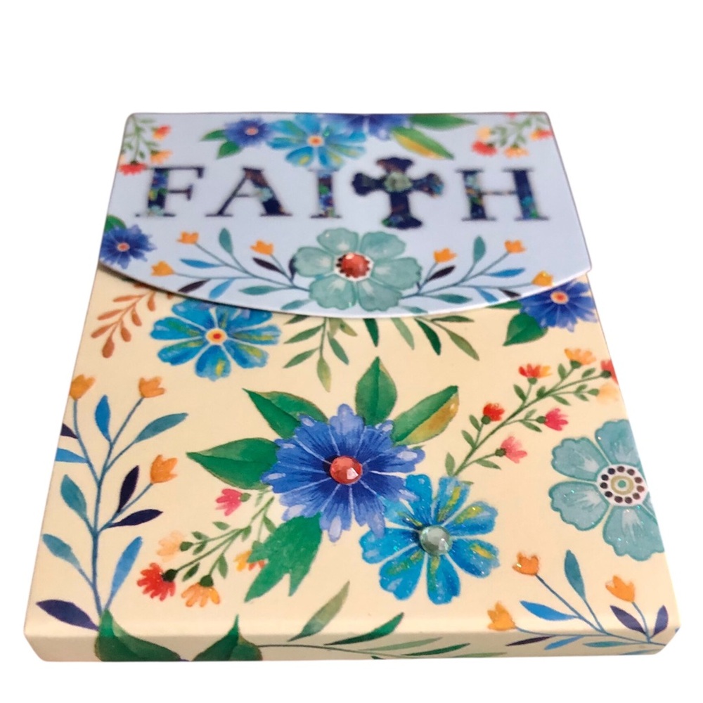 Pooch & Sweetheart Faith Embellished Floral Mini Notepad (70311)